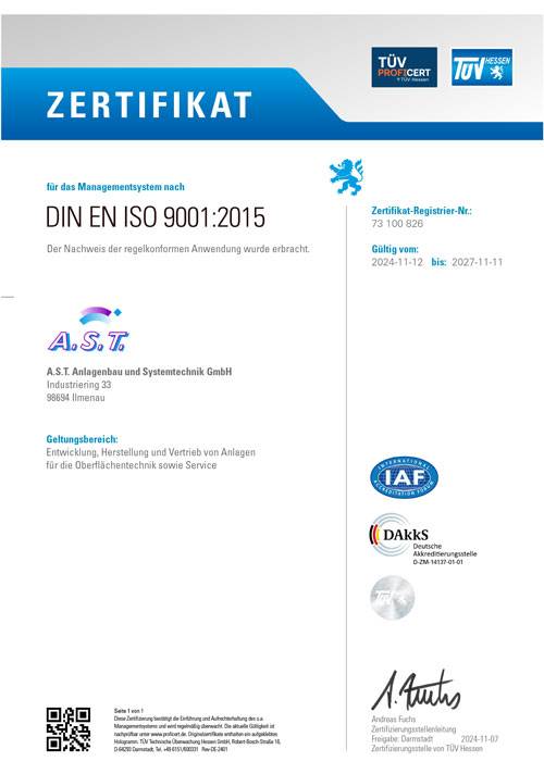 DIN EN ISO 9001:2015